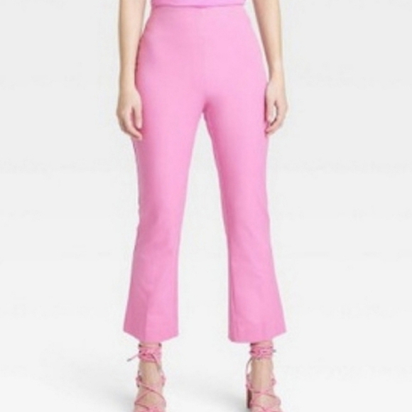 A New Day Kick Flare Trouser Pants Pink 12 NWT - Picture 2 of 8